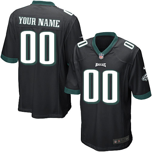 Nike Philadelphia Eagles Customized Black Stitched Youth NFL Jersey